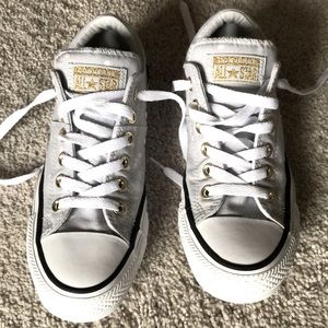 Ladies Poka dot Converse sneakers size 7